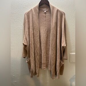 Barefoot Dreams Women's L/XL Cozy Chic Ultra Lite Peach Cardigan